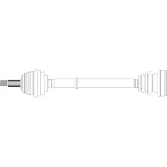 Arbre de transmission avant droit GENERAL RICAMBI WW3119