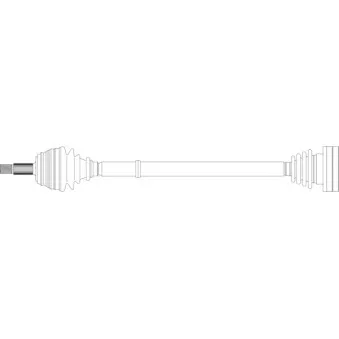 Arbre de transmission avant droit GENERAL RICAMBI WW3129