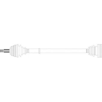 Arbre de transmission avant droit GENERAL RICAMBI WW3145
