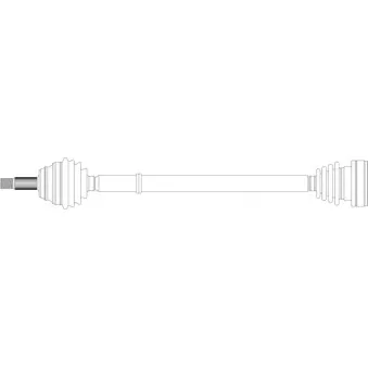 Arbre de transmission avant droit GENERAL RICAMBI WW3166