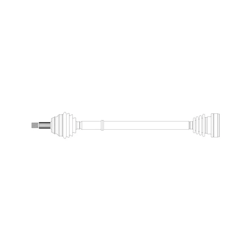 Arbre de transmission avant droit GENERAL RICAMBI WW3166