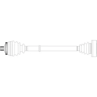 Arbre de transmission avant droit GENERAL RICAMBI WW3216