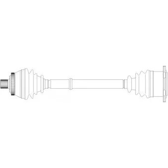 Arbre de transmission avant droit GENERAL RICAMBI WW3220