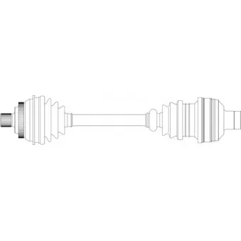 Arbre de transmission avant droit GENERAL RICAMBI WW3222