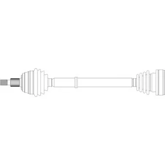 Arbre de transmission avant droit GENERAL RICAMBI WW3228