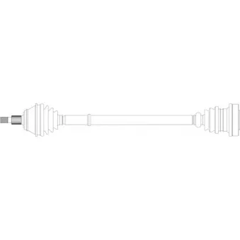 Arbre de transmission avant droit GENERAL RICAMBI WW3242