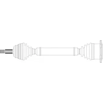 Arbre de transmission avant droit GENERAL RICAMBI WW3244