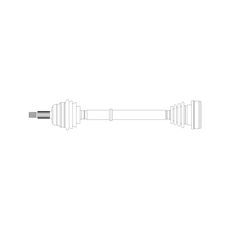 Arbre de transmission avant droit GENERAL RICAMBI WW3247