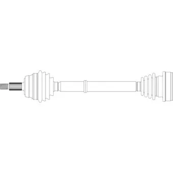 Arbre de transmission avant droit GENERAL RICAMBI WW3249