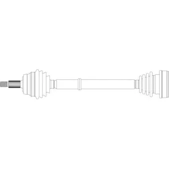 Arbre de transmission avant droit GENERAL RICAMBI WW3251