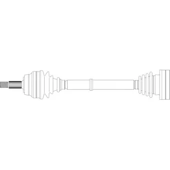 Arbre de transmission avant droit GENERAL RICAMBI WW3253