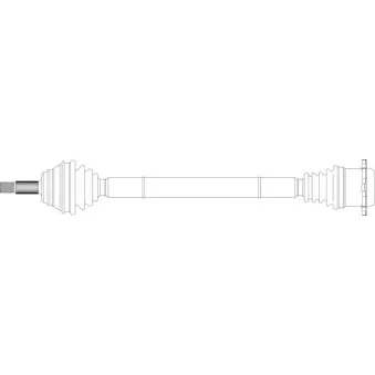 Arbre de transmission avant droit GENERAL RICAMBI WW3288