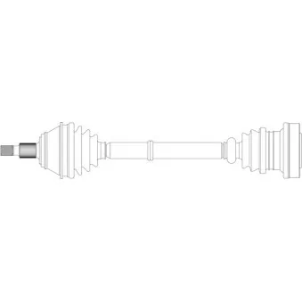 Arbre de transmission avant droit GENERAL RICAMBI WW3291