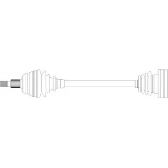 Arbre de transmission avant gauche GENERAL RICAMBI WW3292