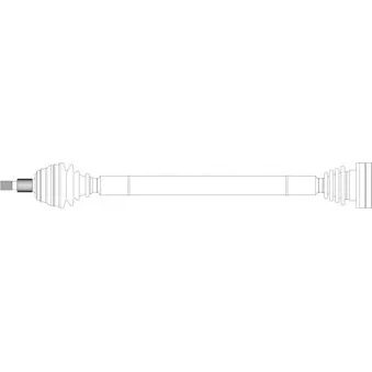 Arbre de transmission avant droit GENERAL RICAMBI WW3293