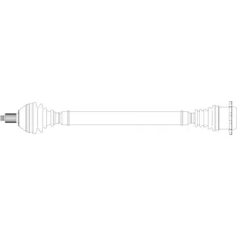 Arbre de transmission avant droit GENERAL RICAMBI WW3304