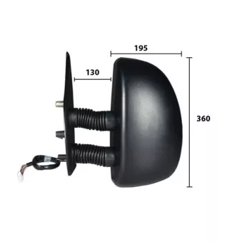 Rétroviseur extérieur SPILU 50509