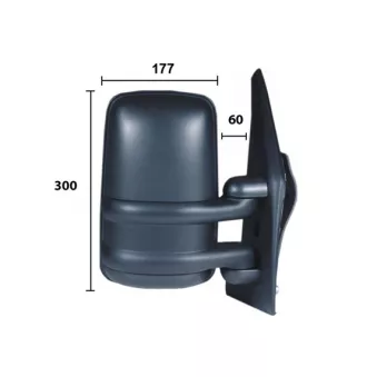 Rétroviseur extérieur SPILU 52578