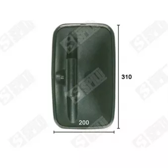 Rétroviseur extérieur, cabine SPILU 61027