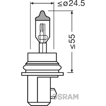 Ampoule, projecteur longue portée OSRAM
