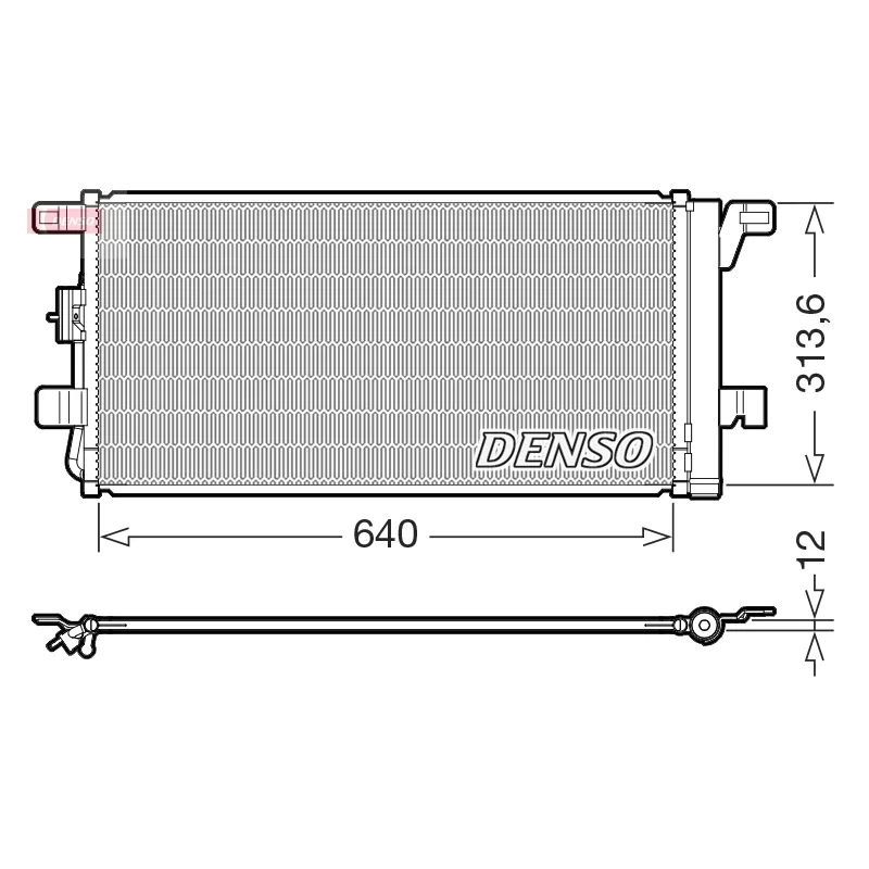 Condenseur, climatisation DENSO DCN02049