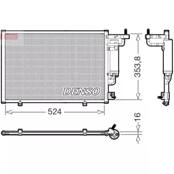 Condenseur, climatisation DENSO DCN10059