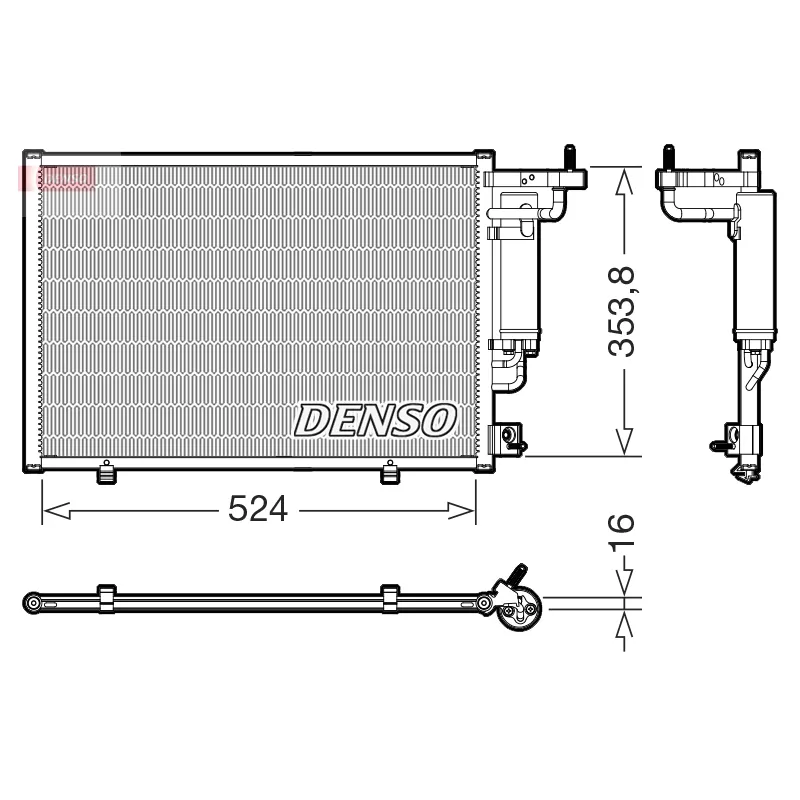 Condenseur, climatisation DENSO DCN10059