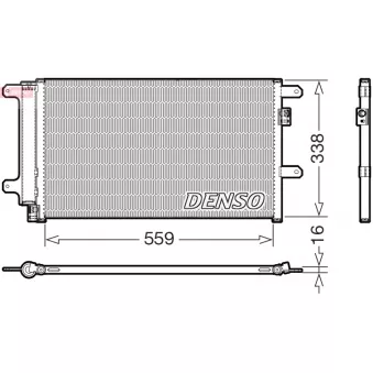 Condenseur, climatisation DENSO DCN12007
