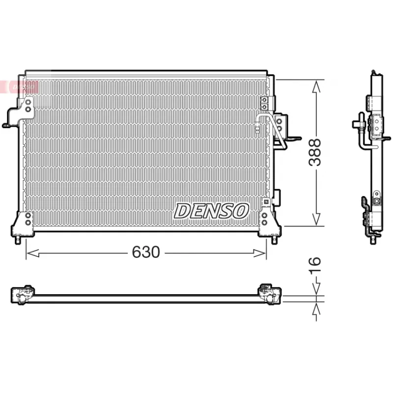 Condenseur, climatisation DENSO DCN14005