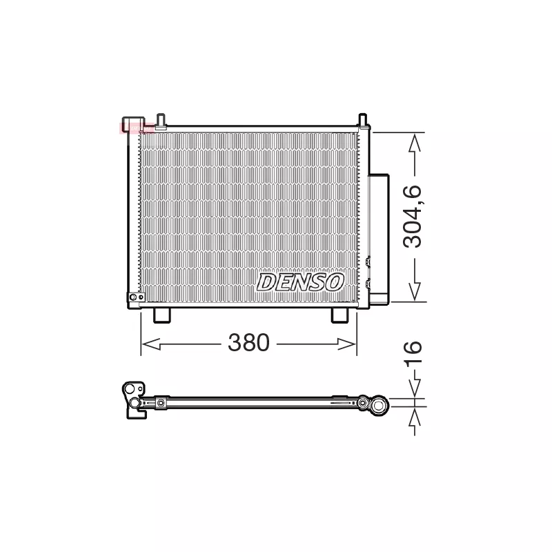 Condenseur, climatisation DENSO DCN20051