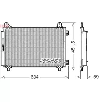 Condenseur, climatisation DENSO DCN21034