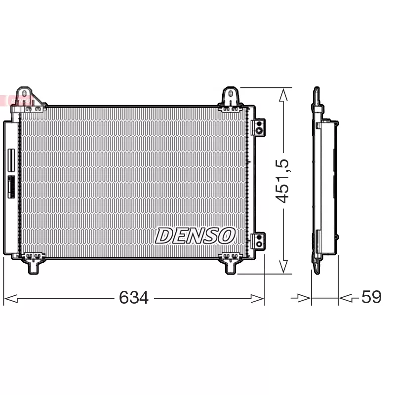 Condenseur, climatisation DENSO DCN21034