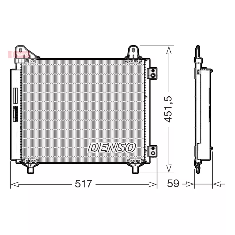 Condenseur, climatisation DENSO DCN21035