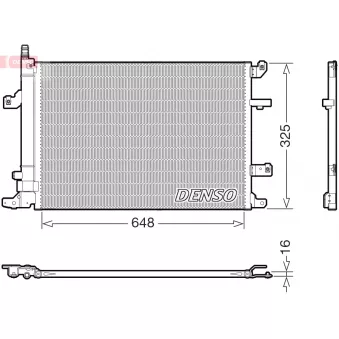 Condenseur, climatisation DENSO DCN33017