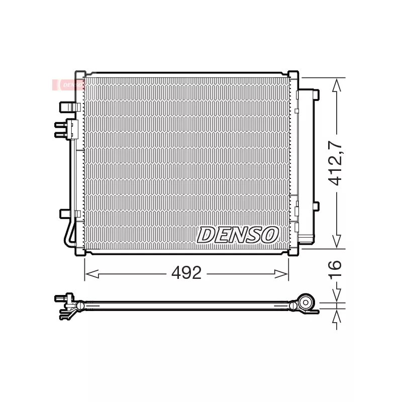 Condenseur, climatisation DENSO DCN43015