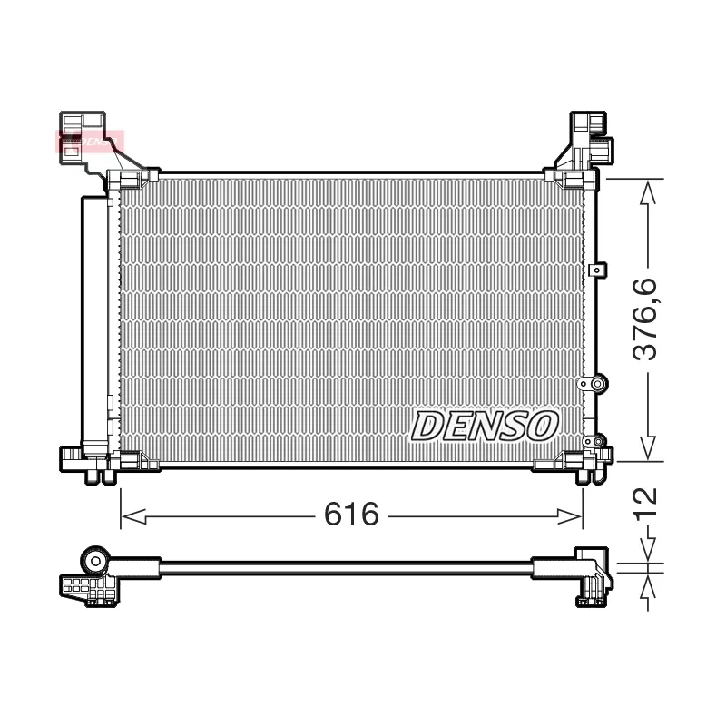 Condenseur, climatisation DENSO DCN50133