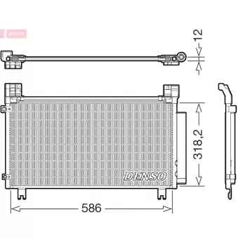 Condenseur, climatisation DENSO DCN50134