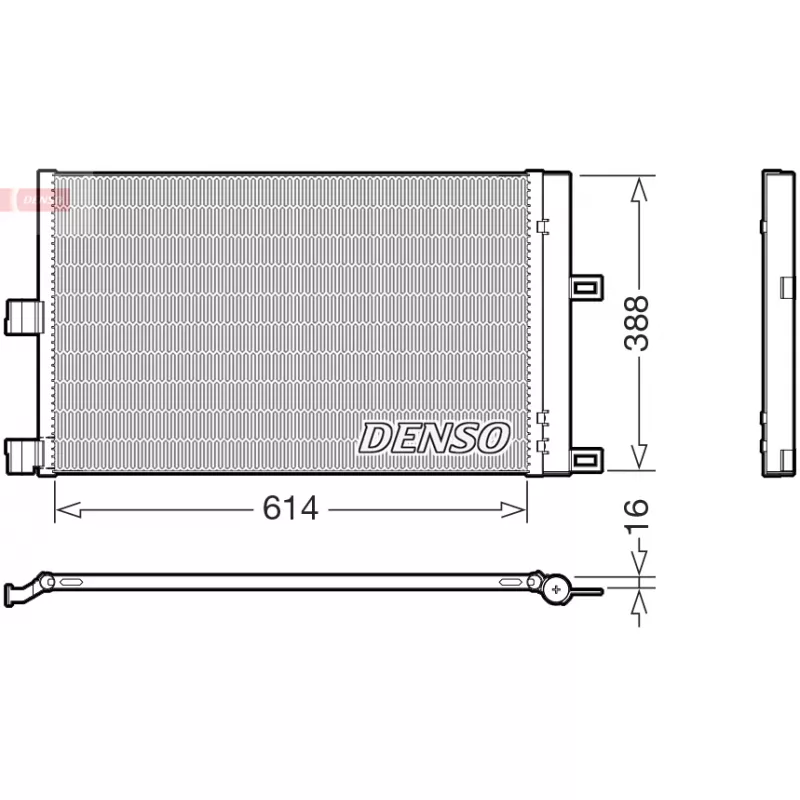 Condenseur, climatisation DENSO DCN99080
