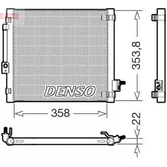 Condenseur, climatisation DENSO DCN99081