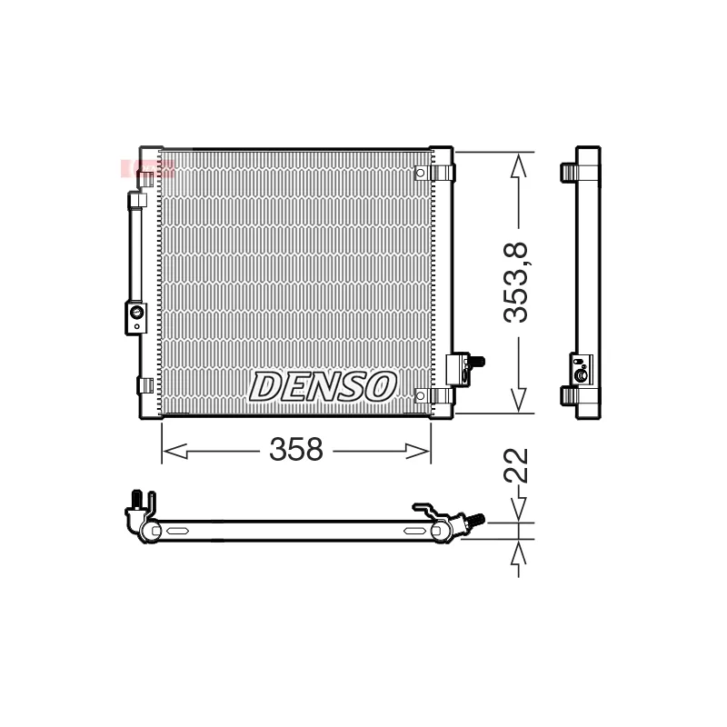 Condenseur, climatisation DENSO DCN99081