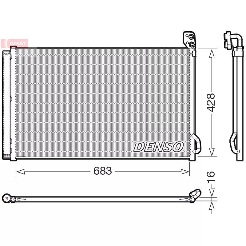 Condenseur, climatisation DENSO DCN99083
