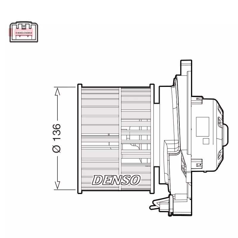 Pulseur d'air habitacle DENSO DEA10055