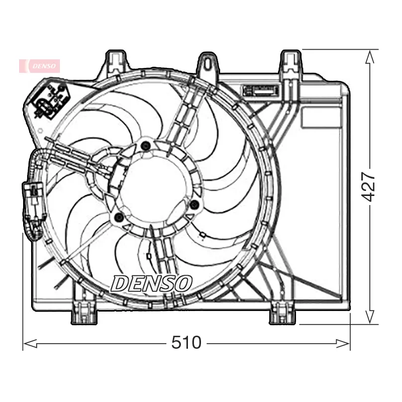 Ventilateur, refroidissement du moteur DENSO DER09312