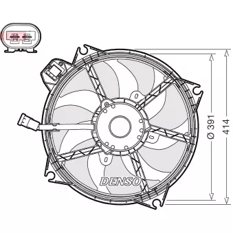 Ventilateur, refroidissement du moteur DENSO