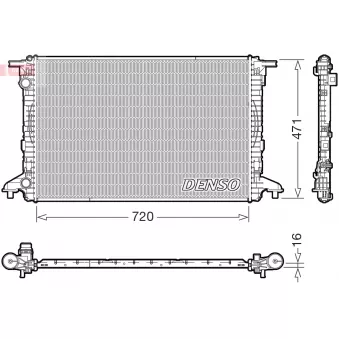 Radiateur, refroidissement du moteur DENSO