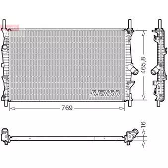 Radiateur, refroidissement du moteur DENSO