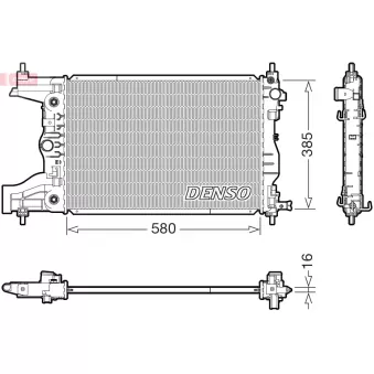 Radiateur, refroidissement du moteur DENSO