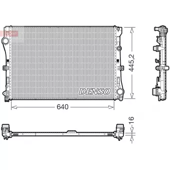 Radiateur, refroidissement du moteur DENSO DRM17118