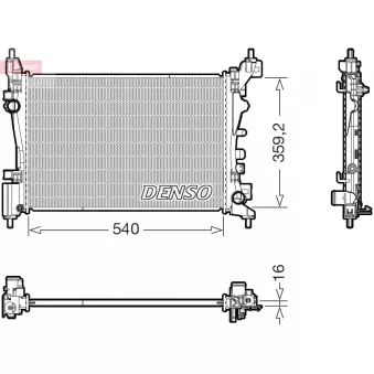 Radiateur, refroidissement du moteur DENSO