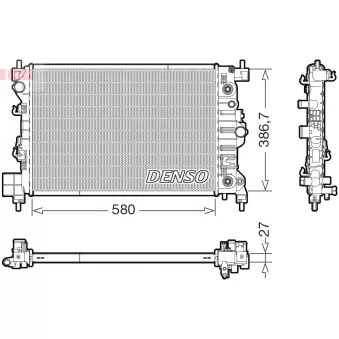 Radiateur, refroidissement du moteur DENSO